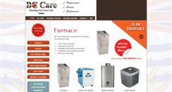 Desktop Screenshot of bccareheating.com